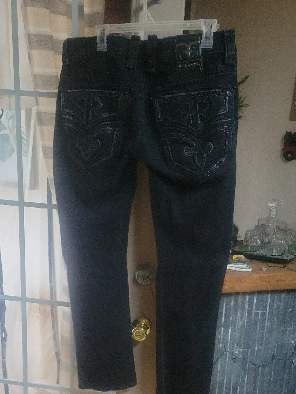 Mens Rock Revival Straight Legged Jeans - Picture 3 of 7